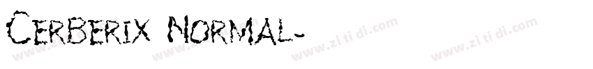 Cerberix Normal字体转换